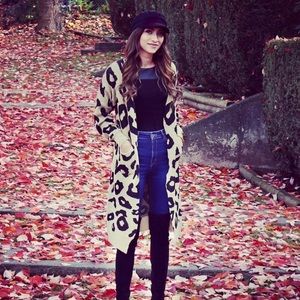 Long Leopard Cardigan